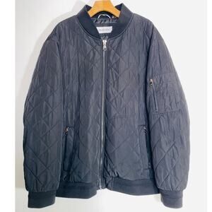 Calvin Klein Quilted Bomber Jacket in‎ Black - Men's Size XXL